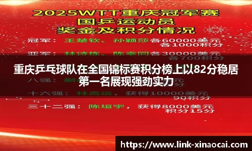 重庆乒乓球队在全国锦标赛积分榜上以82分稳居第一名展现强劲实力